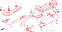 SILENCIADOR DE ESCAPE para Honda FOURTRAX 420 RANCHER 4X4 Manual Shift 2009