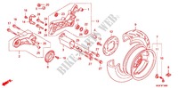 RUEDA TRASERA para Honda SILVER WING 600 ABS 2012