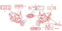 ETIQUETA DE PRECAUCION(1) para Honda CB 600 F HORNET ABS BLANCHE 2012