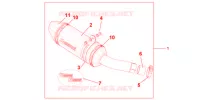 SILENCIADOR TITANIO para Honda CBR 600 F WHITE 2012