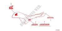 EMBLEMA/FLEJE (2) para Honda CB1 125 RADIOS RUEADA 2012