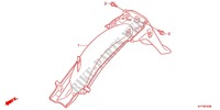 GUARDABARROS TRASERA (1) para Honda ACE 125 SPOKED WHEELS 2012