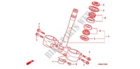 VASTAGO DE DIRECCION/PUENTE SUPERIOR para Honda CRF 250 R 2012