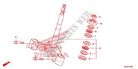VASTAGO DE DIRECCION/PUENTE SUPERIOR para Honda S WING 125 2012