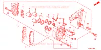 CALIBRE DE FRENO TRASERO para Honda GL 1800 GOLD WING ABS AIRBAG NAVI 2012