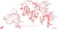 GUARDABARROS DELANTERO para Honda GL 1800 GOLD WING ABS AIRBAG NAVI 2012