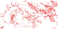 GUARDABARROS TRASERA (GL1800C/D) para Honda GL 1800 GOLD WING ABS AIRBAG NAVI 2012