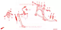 SOPORTE PRINCIPAL/PEDAL DE FRENO para Honda GL 1800 GOLD WING ABS AIRBAG NAVI 2012