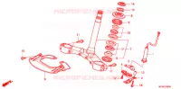 VASTAGO DE DIRECCION/PUENTE SUPERIOR para Honda GL 1800 GOLD WING ABS AIRBAG NAVI 2012