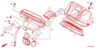 CUBIERTA DELANTERA/LIMPIADOR DE AIRE para Honda NC 700 ABS 35KW 2012