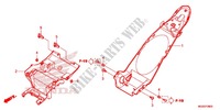 GUARDABARROS TRASERO para Honda NC 700 ABS 35KW 2012