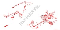 SOPORTE PRINCIPAL/PEDAL DE FRENO para Honda NC 700 ABS DCT 35KW 2012