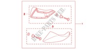 DEFLECTOR DE PIES para Honda NC 700 X ABS 35KW 2012