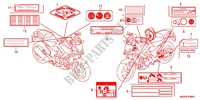 ETIQUETA DE PRECAUCION(1) para Honda NC 700 X ABS 35KW 2012