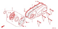 CUBIERTA DE CARTER IZQ./ GENERADOR(2) para Honda SH 125 TOP CASE BRONZE 4F 2012