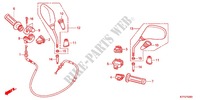 PALANCA DE MANIJA/INTERRUPTOR/CABLE/RETROVISOR para Honda SH 125 TOP CASE BRONZE 4F 2012