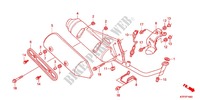 SILENCIADOR DE ESCAPE(2) para Honda SH 125 R BLANC SPECIAL 2F 2012