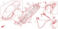 ASIENTO/CAJA DE EQUIPAJE para Honda SH 125 R WHITE SPECIAL 4ED 2012
