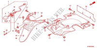 GUARDABARROS TRASERO para Honda SH 300 ABS BRONZE 2012