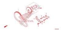 CADENA DE LEVA/TENSIONADOR para Honda FOURTRAX 420 RANCHER 4X4 Electric Shift 2012