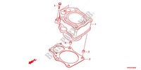 CILINDRO para Honda FOURTRAX 420 RANCHER 4X4 Manual Shift RED 2012