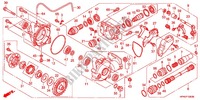 ENGRANAJE FINAL DELANTERO para Honda FOURTRAX 420 RANCHER 4X4 Manual Shift RED 2012