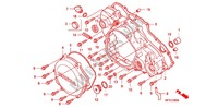 CUBIERTA DE CIGUENAL DERECHO para Honda TRX 450 R SPORTRAX Electric Start 2012