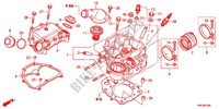 CILINDRO/CULATA DE CILINDRO para Honda FOURTRAX 500 FOREMAN 4X4 Power Steering 2012