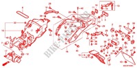 GUARDABARROS TRASERO para Honda VFR 1200 DCT 2012