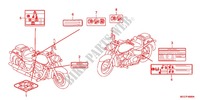 ETIQUETA DE PRECAUCION (VT750C2B/C2S/CS/C/CA) para Honda SHADOW VT 750 BLACK 2012
