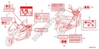 ETIQUETA DE PRECAUCION(1) para Honda PCX 125 SPECIAL EDITION 2012