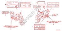 ETIQUETA DE PRECAUCION(1) para Honda XRE 300 2012