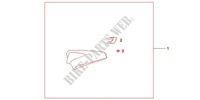 ASIENTOS para Honda CB 1000 R ABS BLANCHE 2012