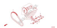 CADENA DE LEVA/TENSIONADOR para Honda FOURTRAX 420 RANCHER 4X4 Manual Shift RED 2013