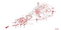 CUBIERTA DE BOMBA DE AGUA para Honda FOURTRAX 420 RANCHER 4X4 Manual Shift RED 2013