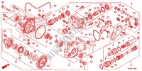 ENGRANAJE FINAL DELANTERO para Honda FOURTRAX 420 RANCHER 4X4 Manual Shift RED 2013