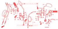 PALANCA DE MANIJA/INTERRUPTOR/CABLE(1) para Honda XRE 300 3LA 2011