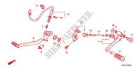 SOPORTE PRINCIPAL/PEDAL DE FRENO para Honda CB 1100 ABS 2012