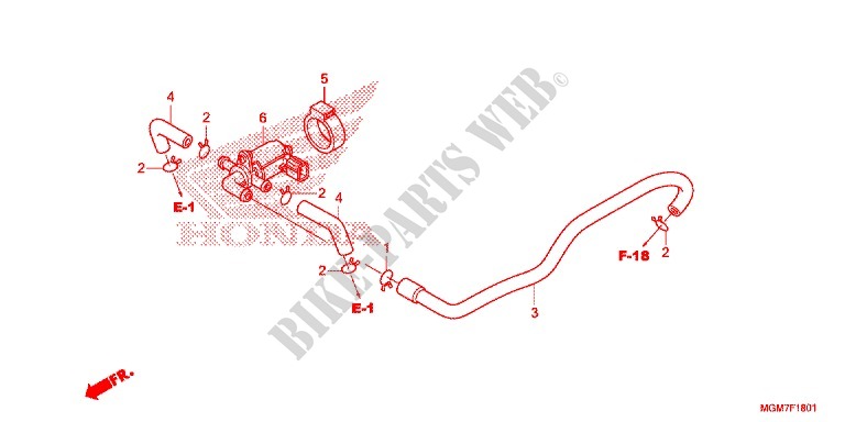 VALVULA DE CONTROL DE INYECCION DE AIRE para Honda CB 600 F HORNET 2013