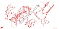 GUARDABARROS TRASERA para Honda CBR 1000 RR WHITE 2012