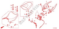 ASIENTO SIMPLE(2) para Honda CBR 125 BLANC 2012
