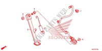 SOPORTE PRINCIPAL/PEDAL DE FRENO para Honda CBR 500 R ABS HRC TRICOLOR 2014