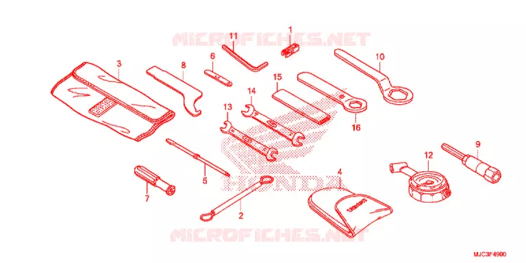 HERRAMIENTAS/CAJA DE BATERIA Honda MOTO 600 CBR 2015  CBR600RAD