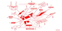 EMBLEMA/FLEJE (3) para Honda CBR 600 RR ABS BLACK 2013