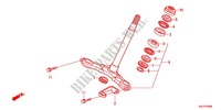 VASTAGO DE DIRECCION/PUENTE SUPERIOR para Honda CRF 80 2012