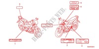 ETIQUETA DE PRECAUCION (FS1254/5/6/8) para Honda FS 125 SONIC 2005