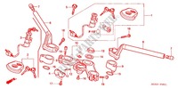 TUBERIA DE MANIJA/PUENTE SUPERIOR/ VASTAGO DE DIRECCION (FS1254/5/6/8) para Honda FS 125 SONIC MC 2005