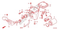 CUBIERTA DELANTERA/LIMPIADOR DE AIRE para Honda FOURTRAX 420 RANCHER 4X4 PS RED 2011