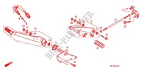 SOPORTE PRINCIPAL/PEDAL DE FRENO para Honda VT 1300 FURY 2010
