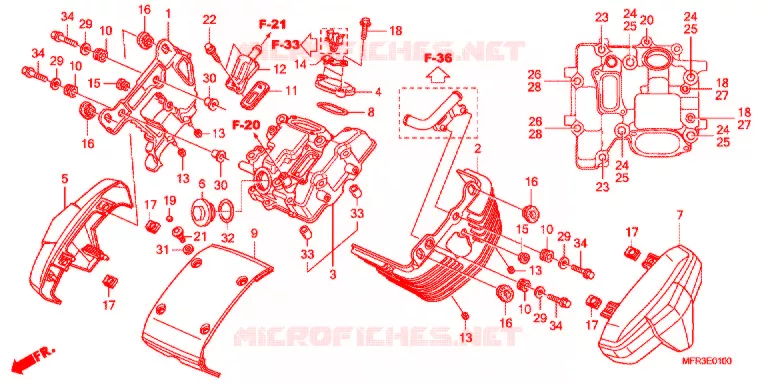 CUBIERTA DE CULATA DE CILINDRODELANTERA Honda MOTO 1300 VT 2010  VT1300CXA